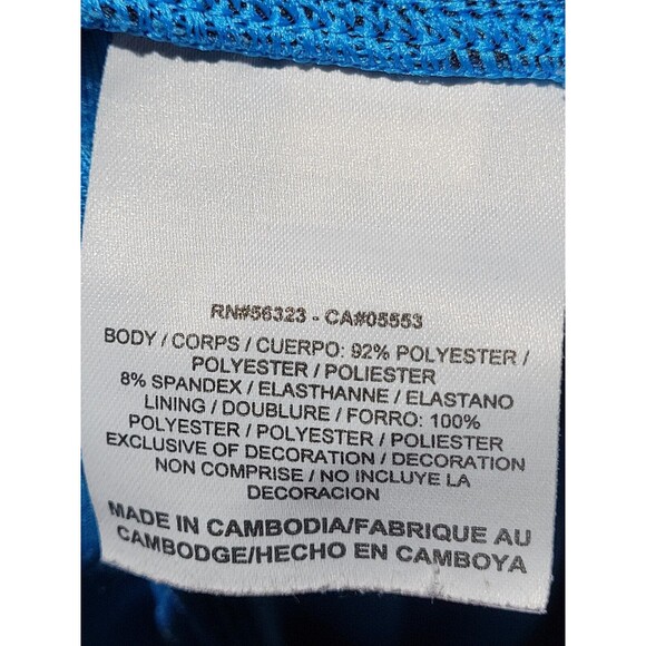 nike dri fit running capri medium Blue Pullon Drawstring Zip Pocket @Z - Picture 11 of 12